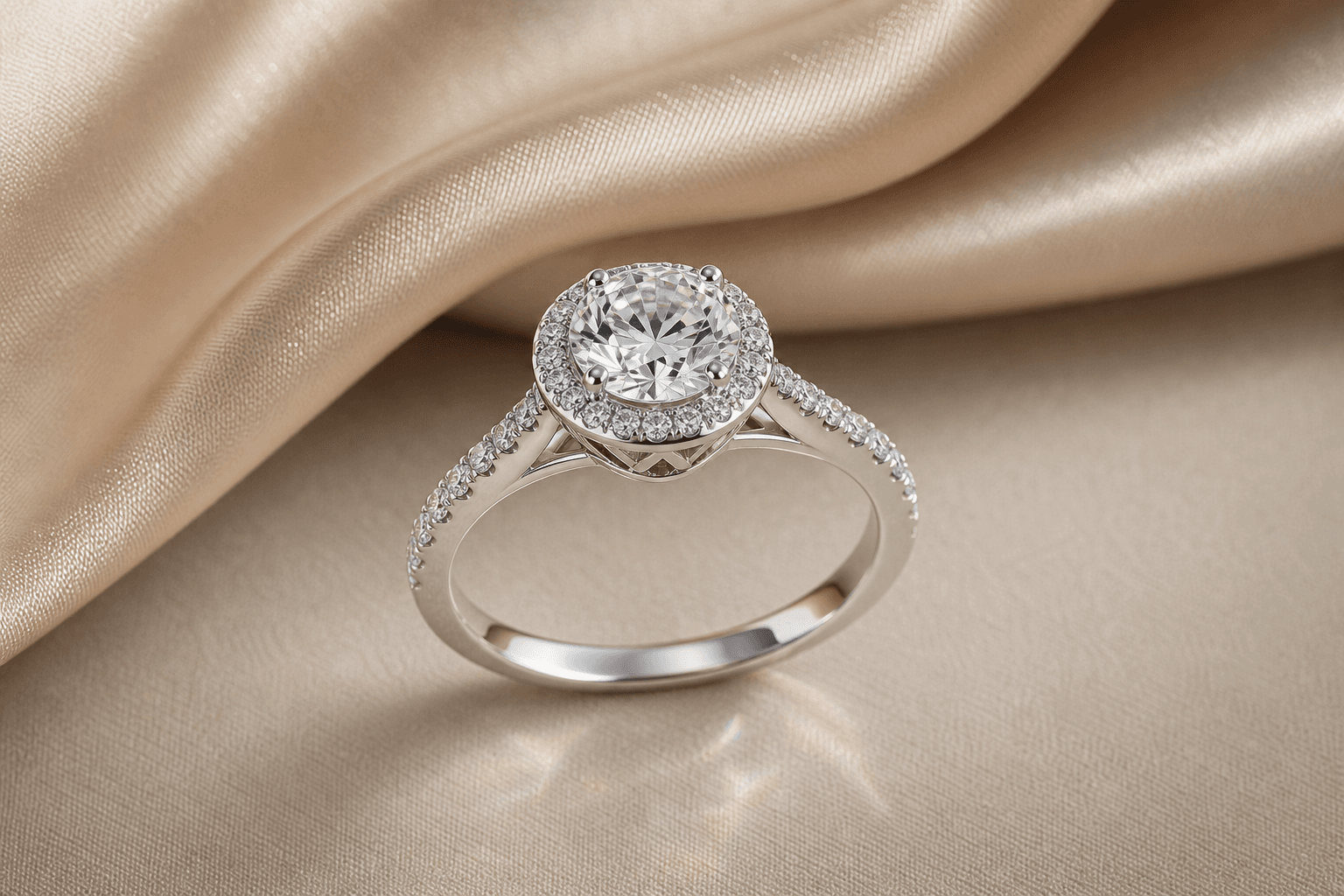 Halo Diamond Ring